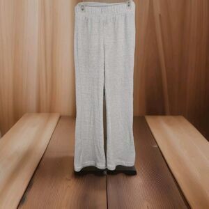If It Were Me Lounge Pants Women Medium Ivory Fuzzy Soft Pull On Sleep PJ